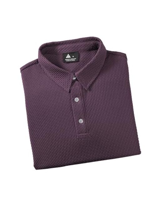 V Valanch Mens Texture Polo Shirts Short Sleeve Lightweight Cool Dry Business Casual Golf Collared Shirt Dark Teal Large  Di Colore Blu