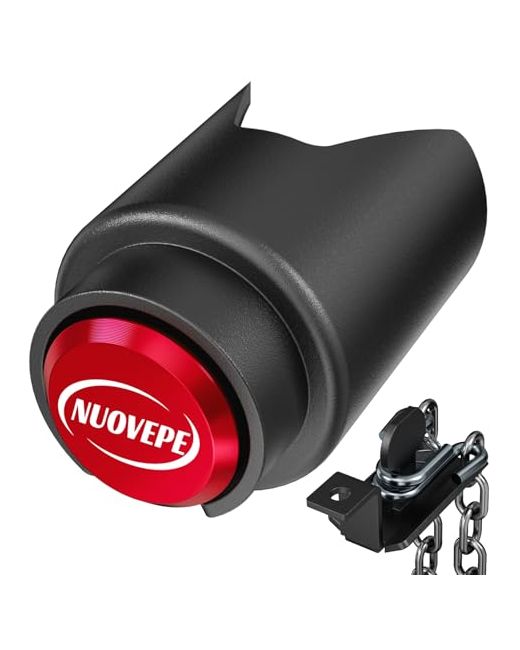 Nuovepe  Blue Trailer Lock Fits 2 Inch Couplers Secures Safety Chains Anti-Theft Ball Hitch Pry-Resistant Heavy-Duty Locks For Rv Boat Atv Utility