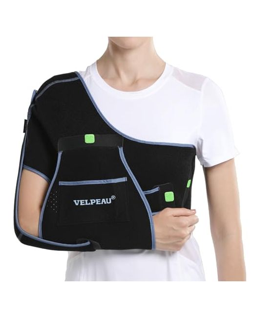 Velpeau Arm Sling For Sleep Shoulder Immobilizer Women Men Very Soft Rotator Cuff Tear Fractured Dislocation Broken Postoperative Fits Left Right L Bust 35.5-47.3