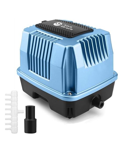 Vacto   Aquamiracle Super Powerful Linear Air Pump Ap-40/Ap-60/Ap-80 Pond Aerator Septic Hydroponic Koi 635/950/1350gph For Waste Treatment Fish Farm Seafood Re