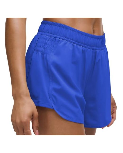 Nexsonic  Blue Athletic Shorts For Women Hight Waisted Ruched Side Running With Liner Workout Gym Tennis Active X-Small Royal
