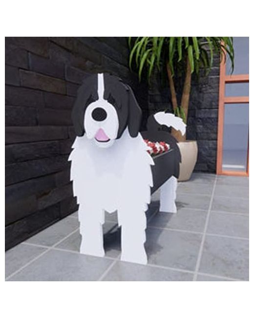 Sjxyoyds Madei Cute Dog Planter Plant Potpomeranian Schnauzer Container Rack For Outdoor Indoor Storage Containers Plants And Stuff Smallancient Shepherd