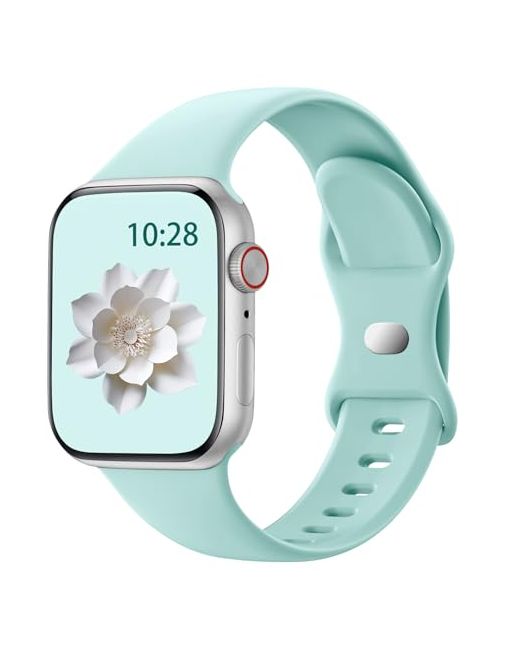 Snblk   Sport Band Compatible With Apple Watch 40mm 41mm 42mm 38mm 44mm 45mm 46mm 49mm Women Men Soft Silicone Waterproof Replacement Strap For Iwatch Bands Series 11 10 9 Se 3 Ultra 8 7