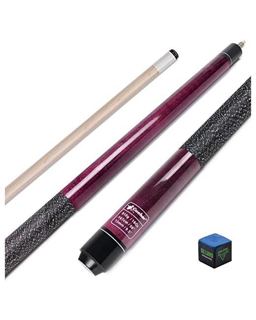 Cuebar Pool Cues 58 Inch 2-Piece Sticks For Adults House Bar Billiards Table 18 19 20 21 Oz Hardwood Billiard Cue Purple Blue Orange Red Brown Selectable Purple-18oz  Di Colore Verde