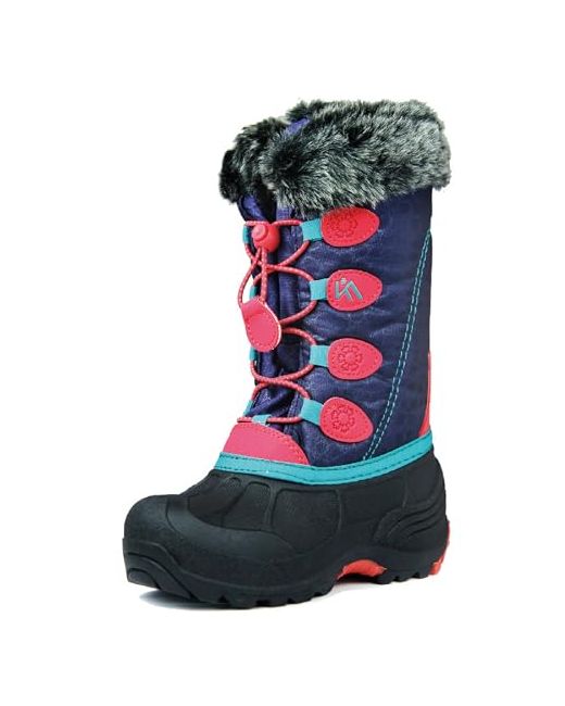 Iceface Snow Boots Kids Waterproof Durable And Slip Resistant Winter For Boys Girls With Insulated Fleece Lining Perfect Snowy Adventures Ideal Toddler To Keep Feet War