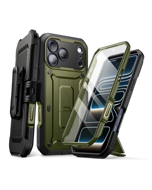 Supcase For Iphone 17 Pro Case With Camera Control Button Unicorn Beetle Built Kickstand Screen Protector Military-Grade Protection Full Body Heavy Duty Phone Guldan