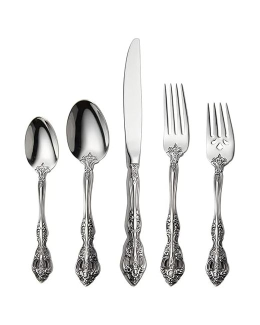 Ris Lan Formichelangelo Flatware Sets For 8 Elegant 18/10 Stainless Steel Silverware Set Cutlery People Dishwasher Safe40pcs 40pcs  Di Colore Argento