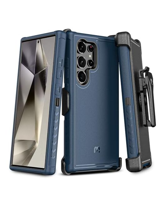 Mybat Pro M Maverick Series For Samsung Galaxy S24 Ultra Case With Belt Clip Holster 6.8 Inch Heavy Duty Military Grade Drop Protective 360 Rotating Stand No Screen Protector