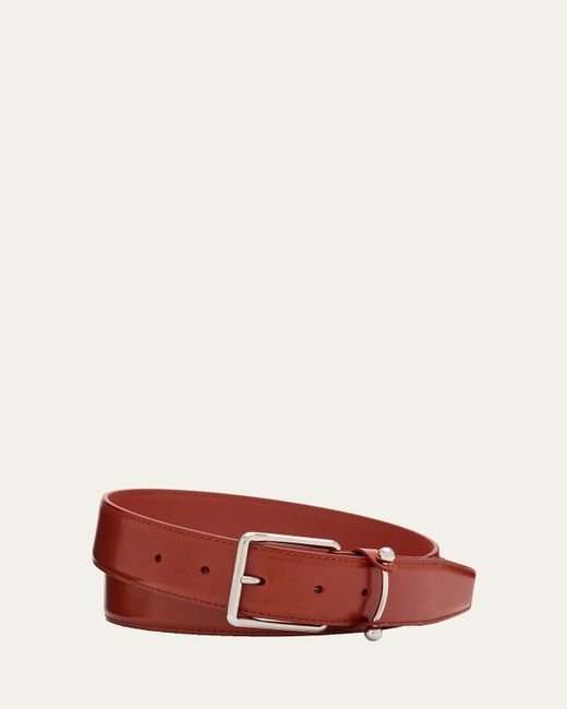 Christian Louboutin Men's  Chambeliss Collar-Pin Smooth Leather Belt