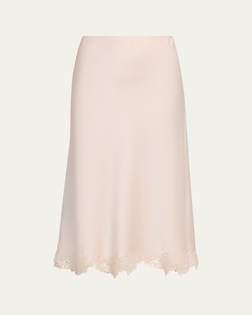Kobi Halperin Women's  Brooks Lace-Trim Midi Skirt