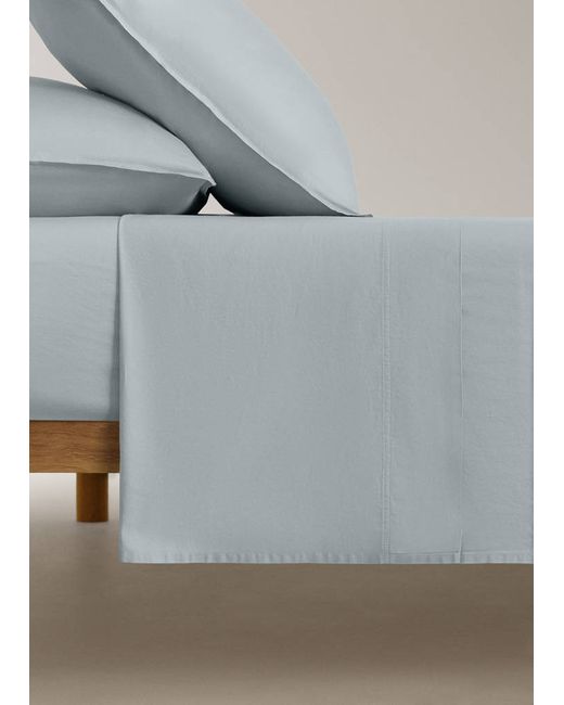 Mango Home  Green Double-Stitched Satin Flat Sheet For 90 Cm Bed Single Home