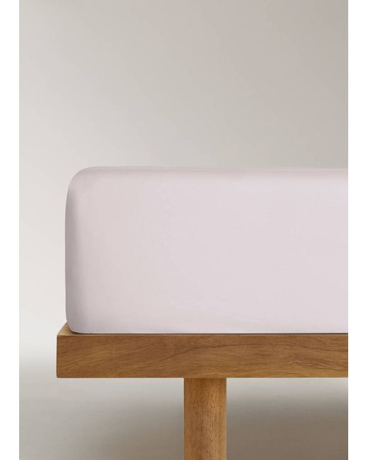 Mango Home  Purple Fitted Sheet Tina Light/Pastel Queen Home