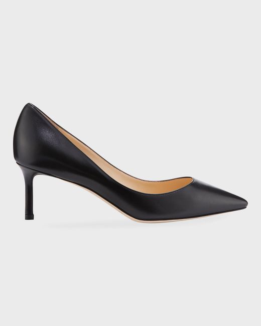 Jimmy Choo Women's Black Romy 60mm Leather Pumps