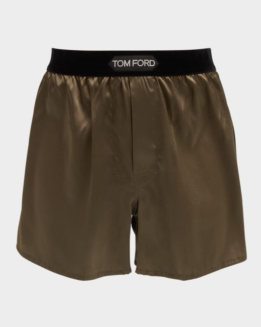 Tom Ford Men's  Jacquard Logo Boxers