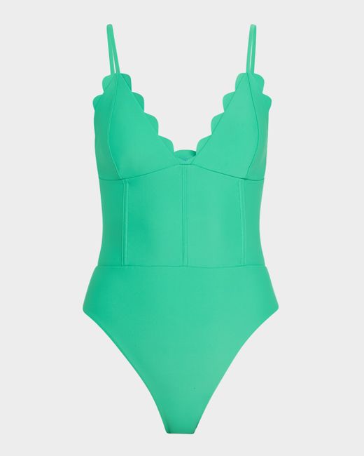 Ramy Brook Women's Green Mikayla One-Piece Swimsuit