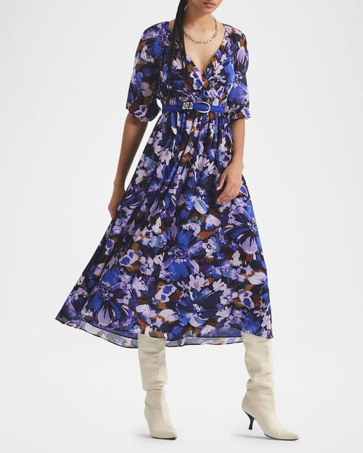 Derek Lam 10 Crosby Katie Floral Maxi Dress Da Women Di Colore Multicolore