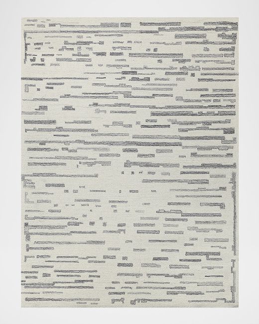 Exquisite Rugs  Gray Carmel Hand-Tufted Ivory Rug 8 X 10