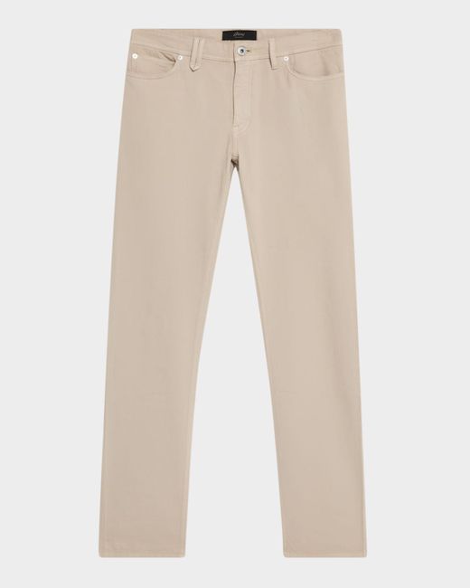 Brioni Men's Beige Denim Five-Pocket Pants