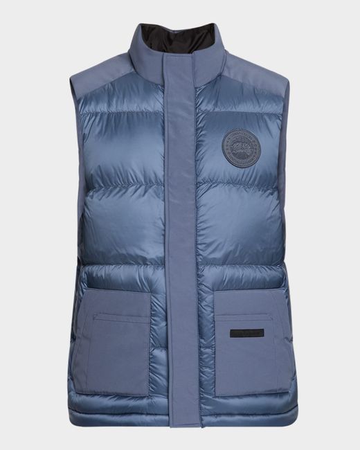 Canada Goose Men's Blue Paradigm Freestyle Quilted Vest