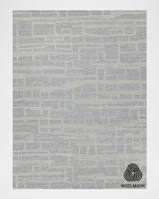 Exquisite Rugs  Gray Park City Hand-Tufted Rug 10 X 14