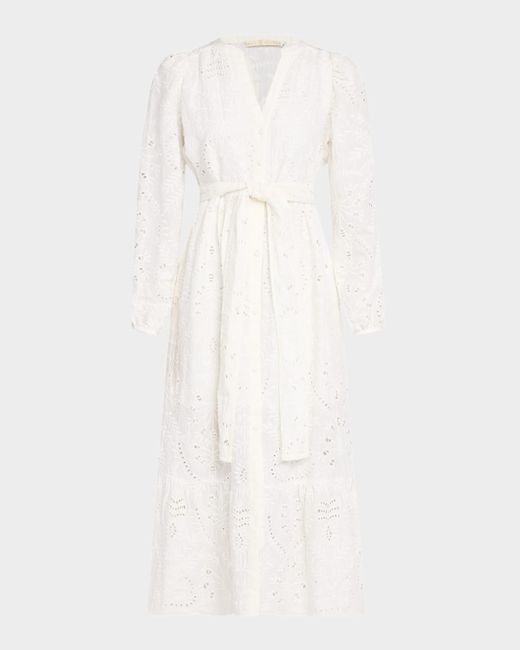 Marie Oliver Hannon Eyelet Embroidered Maxi Dress Da Donna Di Colore Floreale