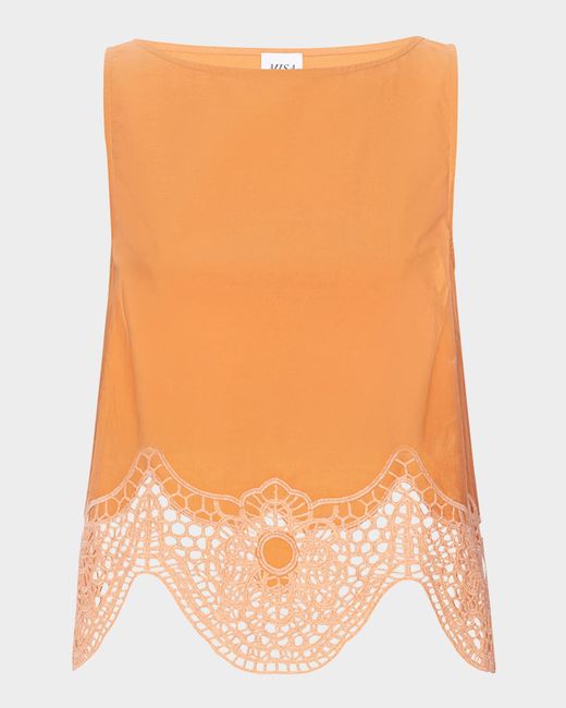 Misa Los Angeles Nola Open-Knit Top Da Women