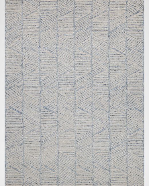 Exquisite Rugs Kascata Hand-Tufted Rug 10 X 14  Di Colore Blu