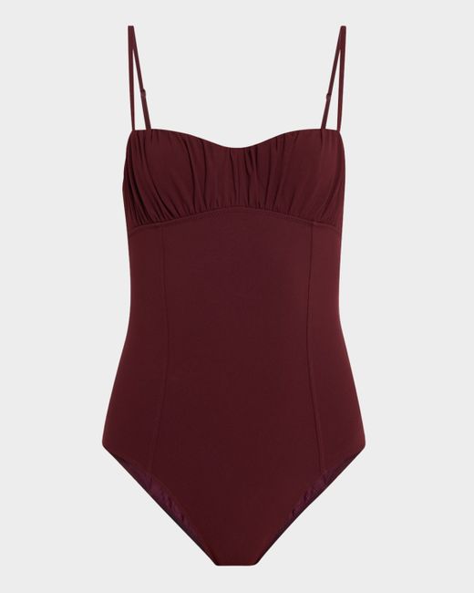 Ulla Johnson Dalila Ruched One-Piece Swimsuit Da Women