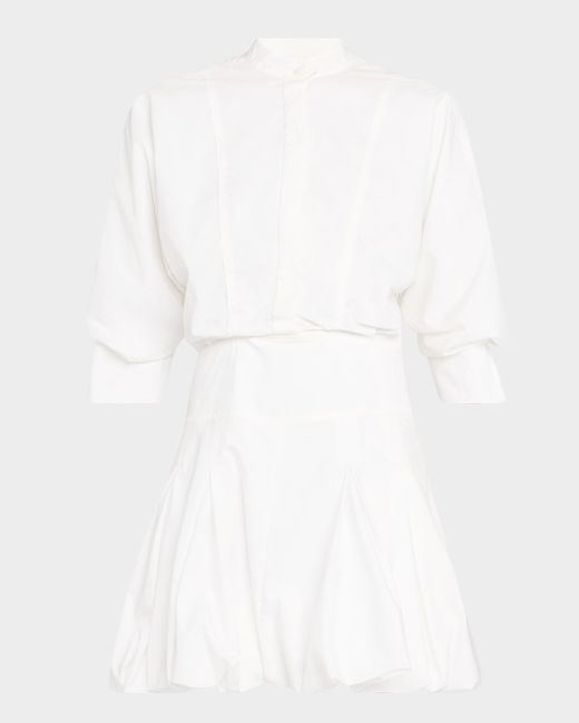 Simkhai Effie Bubble Mini Dress Da Women Di Colore Bianco