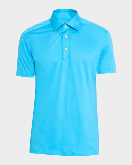 Kiton Men's Blue Classic-Fit Polo Shirt