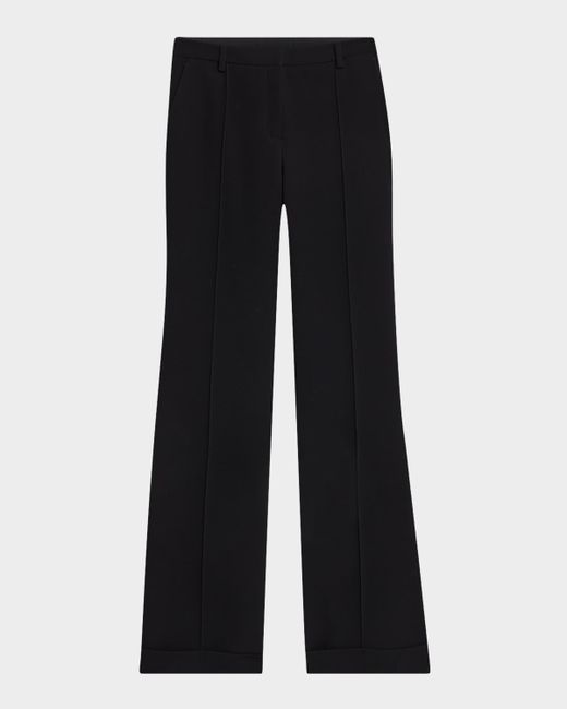 A.L.C. Max Cuffed Straight-Leg Pants Da Women Di Colore Nero