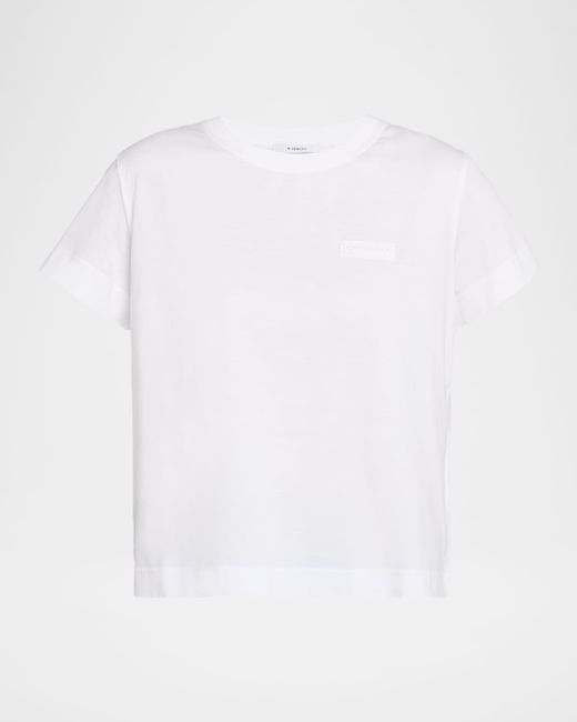 Givenchy Logo Patch Short-Sleeve T-Shirt Da Women Di Colore Bianco