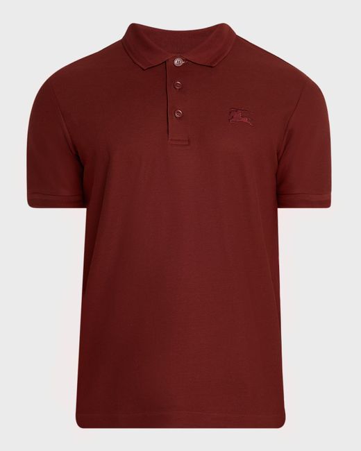 Burberry Men's  Check-Placket Polo Shirt