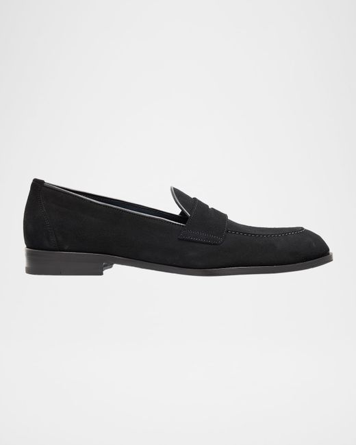 Brioni Men's Black Appia Penny Loafers