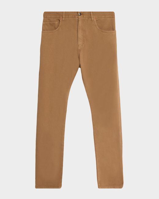 Isaia Cashmere Slim 5-Pocket Pants Da Men