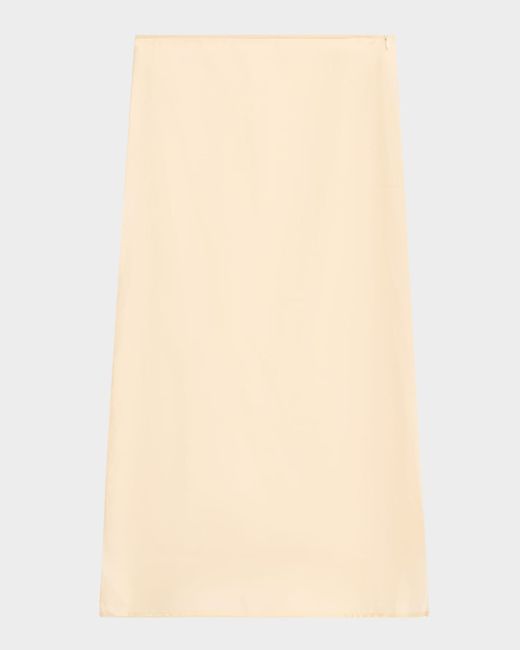 Peserico Women's  Organdy Side-Split Midi Skirt