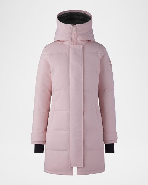 Canada Goose Women's Pink Shelburne Hooded Down Parka