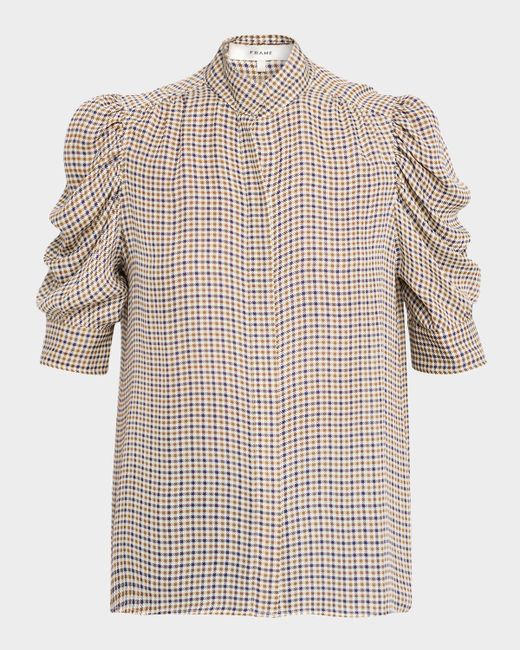 Frame Women's  The Houndstooth Blouse