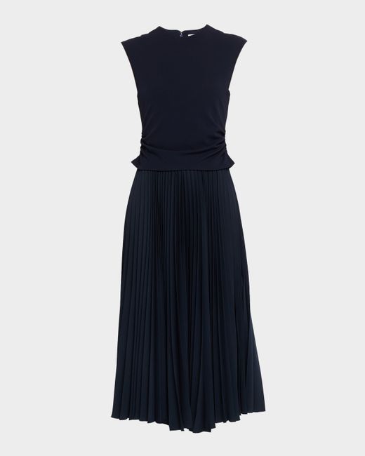 Tanya Taylor Carly Sleeveless Pleated Midi Dress Da Women