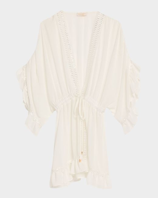 Ramy Brook Pietro Mini Dress Coverup Da Women Di Colore Bianco