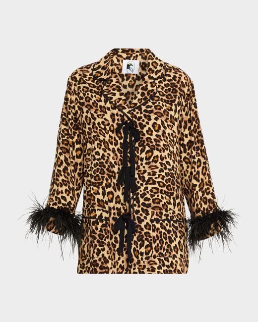 Sleeper   Leopard-Print Pajama Set