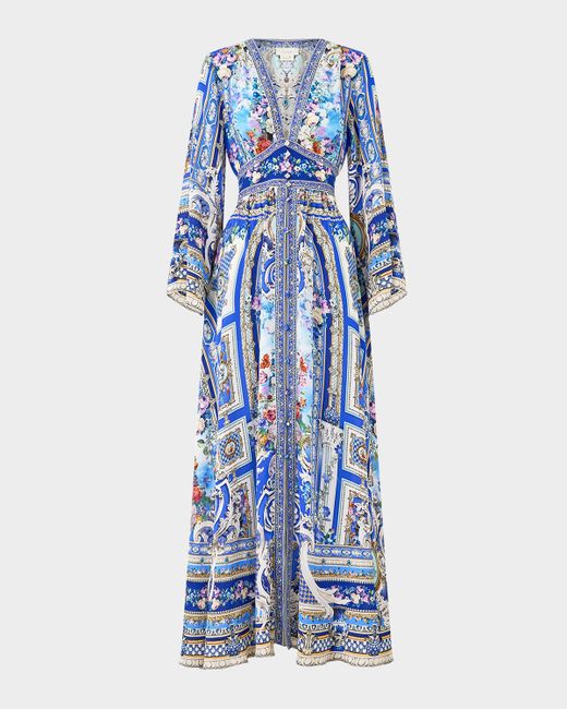 Camilla Ottoman Opulence Kimono-Sleeve Maxi Dress Da Women