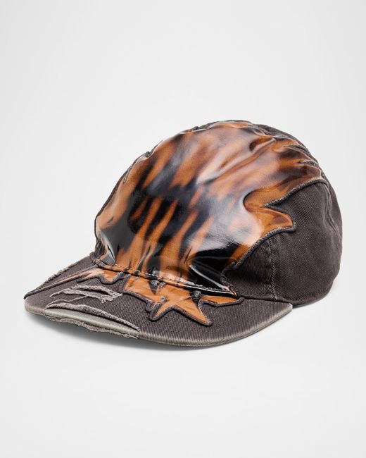 Diesel C-Ker Baseball Cap Da Men Di Colore Grigio