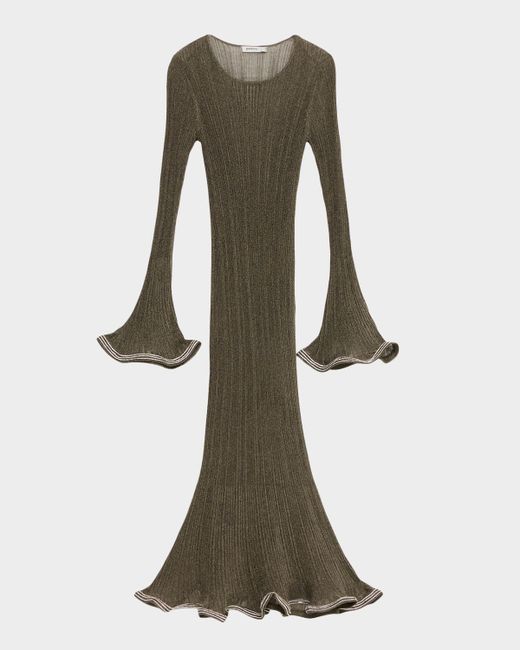 Simkhai Women's Silver Chessie Embellished Knit Midi Dress