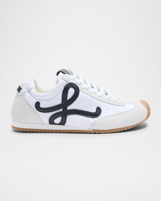 Loewe Ballet Runner 2.0 Mixed Sneakers Da Women Di Colore Bianco