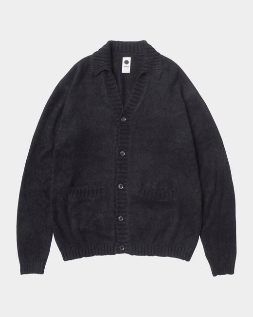 Vowels Mens Shirt Cardigan  Di Colore Nero