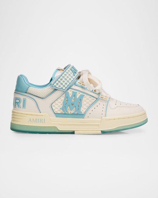 Amiri Aposs Ma Skyline Mesh And Low-Top Sneakers Da Men Di Colore Blu