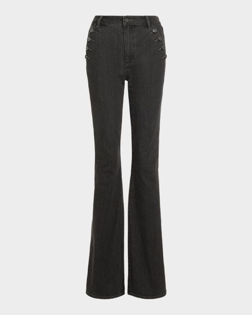 Ramy Brook Helena High-Rise Flare Jeans Da Women Di Colore Grigio