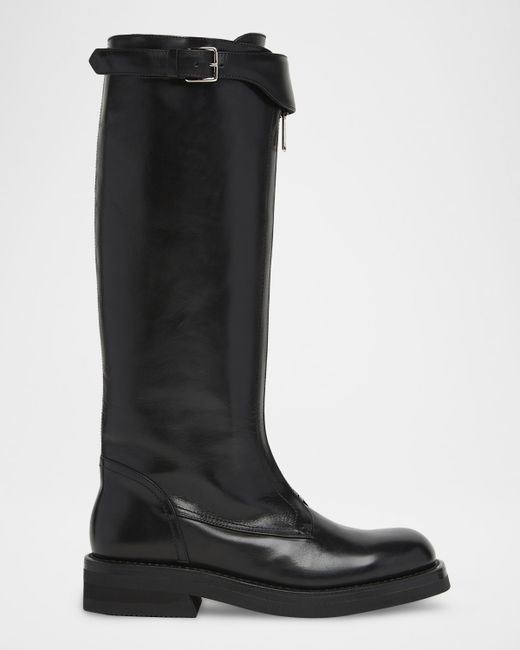 Mcqueen Knee-High Boots Da Women Di Colore Nero