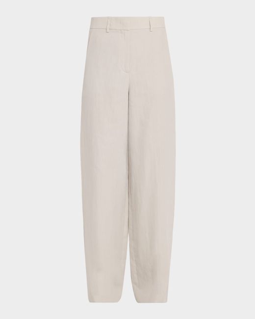 Giorgio Armani Straight-Leg Trousers Da Women Di Colore Grigio